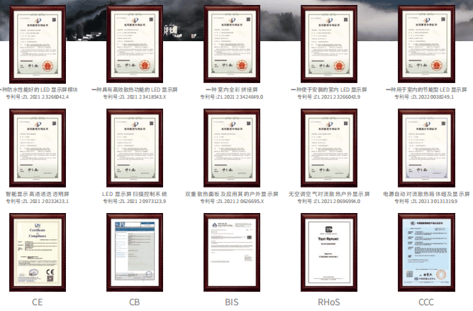 More than 100 certificates and product certifications